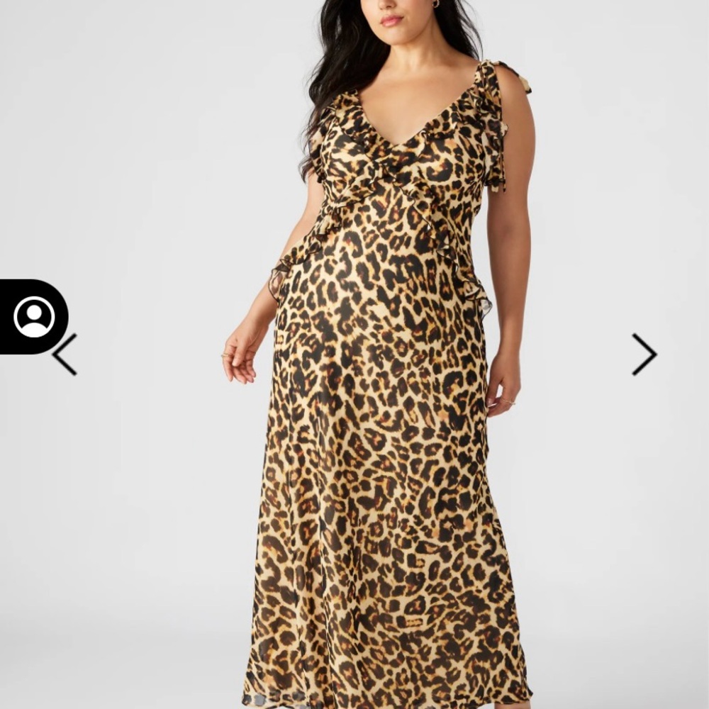 ADALINA DRESS LEOPARD - Picture 3 of 5